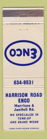 Matchbook Cover - Enco oil gas Harrison Road  WEAR