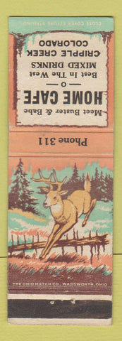 Matchbook Cover - Home Cafe Cripple Creek Colorado