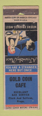 Matchbook Cover - Gold Coin Cafe Victor? Colorado? POOR STRIKER
