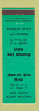 Matchbook Cover - Mountain View Motel Ronan MT GREEN