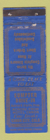 Matchbook Cover - Sumpter Drive In Canon City Colorado WEAR
