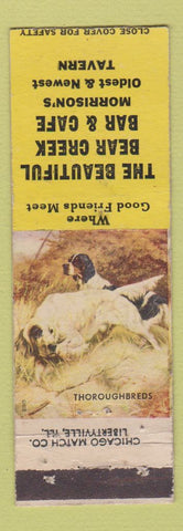 Matchbook Cover - Beautiful Bear Creek Bar Cafe Morrison Colorado WEAR