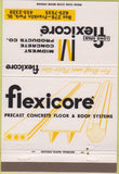 Matchbook Cover - Flixicore concrete products Franklin Park IL 40 Strike