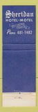 Matchbook Cover - Sheridan Fountain Blue Dining Room Cudahy WI