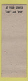 Matchbook Cover - VFW Post Niles OH