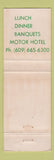 Matchbook Cover - Ross' Ivystone Inn Pennsauken NJ