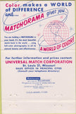 Matchbook Cover - US Capitol Universal Match Minneapolis MN  40 Strike