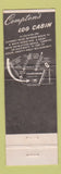 Matchbook Cover - Compton's Lob Cabin Haddon NJ WEAR