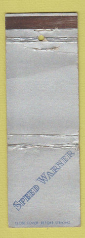 Matchbook Cover - Speed Warner Kansas City MO WEAR