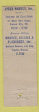 Matchbook Cover - Speed Warner Kansas City MO WEAR