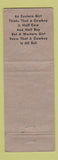 Matchbook Cover - Cripple Creek Inn Colorado pinup WEAR