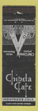 Matchbook Cover - Chipeta Cafe Montrose Colorado WEAR