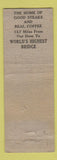 Matchbook Cover - Tom's White House Canon City Colorado WORN