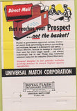 Matchbook Cover - Universal Match Corp Los Angeles CA RB Petty 40 Strike
