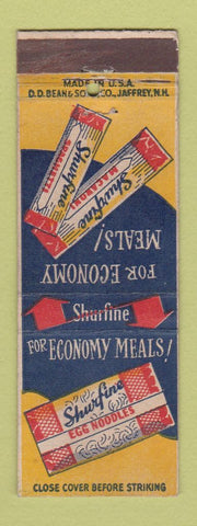 Matchbook Cover - Shurfine Egg Noodles Spaghetti DD Bean