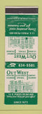 Matchbook Cover - Out West Printing Colorado Springs WEAR