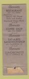 Matchbook Cover - Bennetts Restaurants Denver Colorado