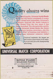 Matchbook Cover - Universal Match Corp Los Angeles CA Murray 40 Strike