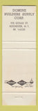 Matchbook Cover - Domine Thermoclave Masonry Block Cement Rochester NY