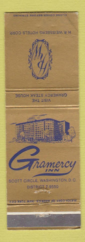 Matchbook Cover - Gramercy Inn Washington DC WEAR