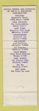 Matchbook Cover - Gramercy Inn Washington DC WEAR