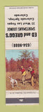 Matchbook Cover - Ed and Gregg's Sportsmans Lounge Colorado Springs WEAR
