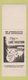 Matchbook Cover - Sandsmark Hotel Motel Ronan MT ORANGE