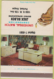 Matchbook Cover - Office Furniture Universal Match Portland OR 40 Strike