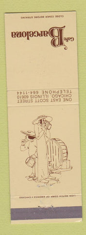 Matchbook Cover - Cafe Barcelona Chicago IL