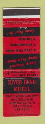 Matchbook Cover - River Bend Motel Newington NH DD Bean