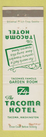 Matchbook Cover - Tacoma Hotel WA WEAR