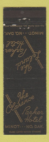 Matchbook Cover - Flarence Parker Hotel Minot ND