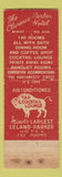 Matchbook Cover - Flarence Parker Hotel Minot ND