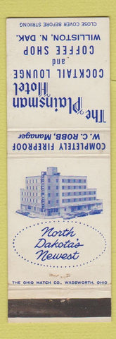 Matchbook Cover - Plainsman Hotel Williston ND