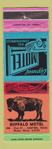 Matchbook Cover - Buffalo Motel Canyon TX