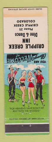 Matchbook Cover - Cripple Creek Inn Colorado hillbilly