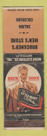 Matchbook Cover - Style Mart Men's Clothes Salida Colorado WEAR