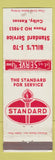 Matchbook Cover - Bill's I-70 oil gas Standard Colby KS WEAR