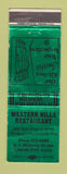 Matchbook Cover - Western Hills Restaurant Canon City Colorado WEAR