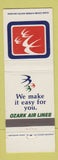 Matchbook Cover - Ozark Airlines