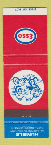 Matchbook Cover - Esso oil gas Humble Baton Rouge LA