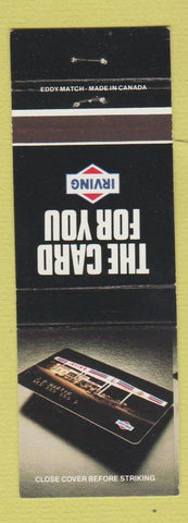 Matchbook Cover - Irving oil gas Credit Card