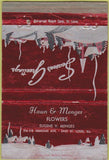 Matchbook Cover - Haun Menges Flowers East St Louis MO CREASE 40 Strike
