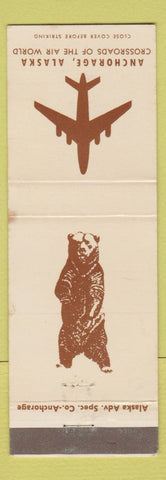 Matchbook Cover - Anchorage SK Bear Valley Bank Palmer