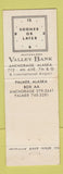 Matchbook Cover - Anchorage SK Bear Valley Bank Palmer