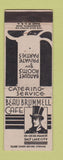 Matchbook Cover - Beau Brummel Cafe Salt Lake City UT