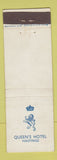 Matchbook Cover - Queen's Hotel Hastings UK WEAR