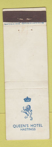 Matchbook Cover - Queen's Hotel Hastings UK WEAR