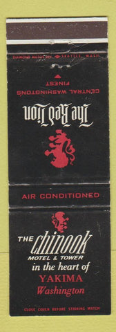Matchbook Cover - Chinook Hotel Yakima WA Red Lion WEAR
