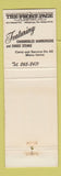 Matchbook Cover - Front Page Restaurant Albuquerque NM
